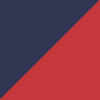 Deep Slate Blue & Crimson Red